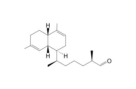 (1'R,5'R,1S,4aR,8aS) 1,6-Dimethyl-4-(1'-methyl-5'-formylhexyl)-3,4,7,8,9,10-hexahydronaphthalene
