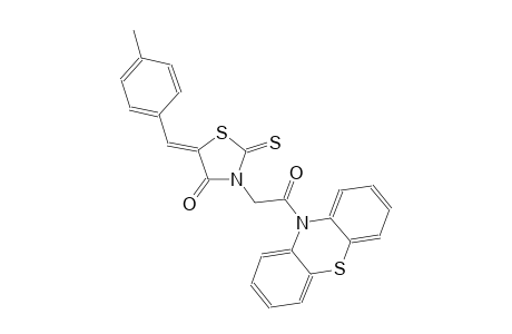 4-thiazolidinone, 5-[(4-methylphenyl)methylene]-3-[2-oxo-2-(10H-phenothiazin-10-yl)ethyl]-2-thioxo-, (5Z)-