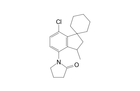 7-Chloro-3-methyl-4-(2-oxopyrrolidin-1-yl)spiro[indane-1,1'-cyclohexane]