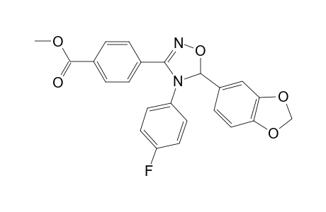 3-Acetylphenyl-4-4-fluorophenyl)-5-(3,4-methylenedioxyphenyl)-1,2,4-oxadiazoline