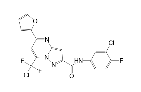 7-[chloranyl-bis(fluoranyl)methyl]-N-(3-chloranyl-4-fluoranyl-phenyl)-5-(furan-2-yl)pyrazolo[1,5-a]pyrimidine-2-carboxamide