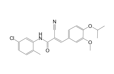 (2E)-N-(5-chloro-2-methylphenyl)-2-cyano-3-(4-isopropoxy-3-methoxyphenyl)-2-propenamide