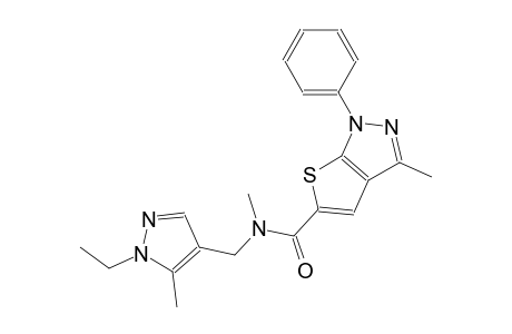 1H-thieno[2,3-c]pyrazole-5-carboxamide, N-[(1-ethyl-5-methyl-1H-pyrazol-4-yl)methyl]-N,3-dimethyl-1-phenyl-