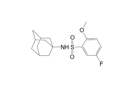Benzenesulfonamide, 5-fluoro-2-methoxy-N-tricyclo[3.3.1.1(3,7)]dec-1-yl-