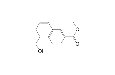 Benzoic acid, 3-(5-hydroxy-1-pentenyl)-, methyl ester, (Z)-