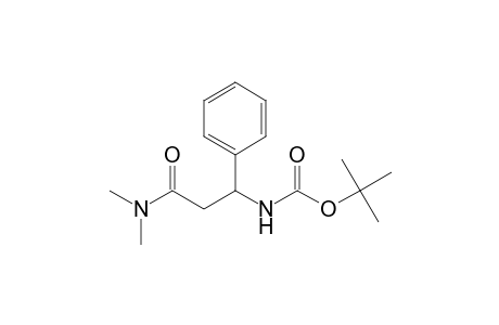 Tert-Butyl 3-(Dimethylamino)-3-oxo-1-phenylpropylcarbamate