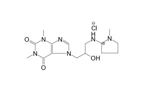 2-[4-(1,3-dimethyl-2,6-dioxo-2,3,6,7-tetrahydro-1H-purin-7-yl)-3-methylbutyl]-1-methylpyrrolidin-2-ylium chloride
