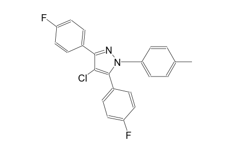 4-chloro-3,5-bis(4-fluorophenyl)-1-(4-methylphenyl)-1H-pyrazole