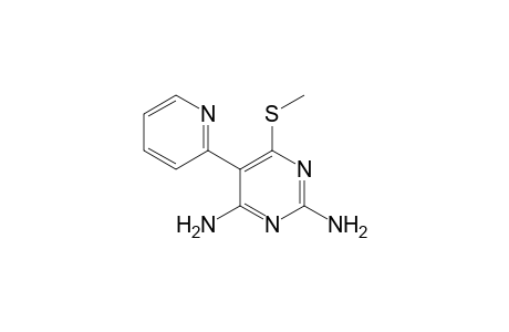 6-(methylthio)-5-(2-pyridinyl)pyrimidine-2,4-diamine