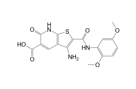 3-amino-2-[(2,5-dimethoxyanilino)carbonyl]-6-oxo-6,7-dihydrothieno[2,3-b]pyridine-5-carboxylic acid