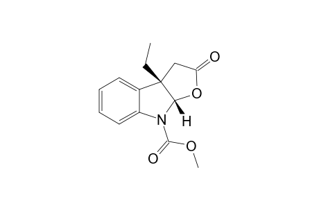 (+-)-Methyl cis-3a-Ethyl-2-oxo-2,3,3a,8a-tetrahydro-8-H-furo[2,3-b]indole-8-carboxylate
