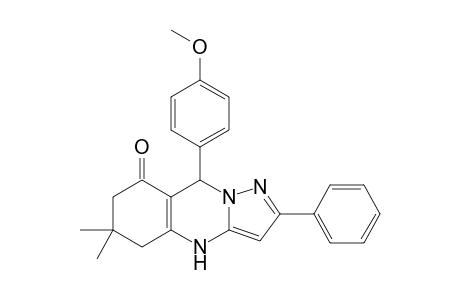 6,6-Dimethyl-9-(4-methoxyphenyl)-2-phenyl-4,5,6,7,8,9-hexahydropyrazolo[5,1-b]quinazolin-8-one