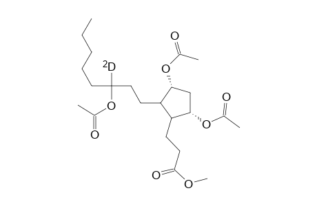 Methyl 3-(2-(3-acetoxyoctyl-3-d)-3.alpha.,5.alpha.-diacetoxycyclopentyl)propanoate