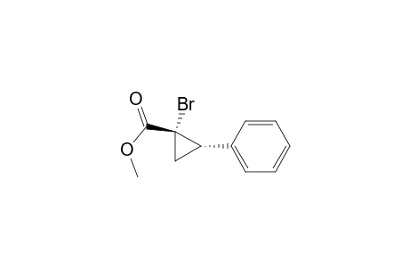 Cyclopropanecarboxylic acid, 1-bromo-2-phenyl-, methyl ester, trans-