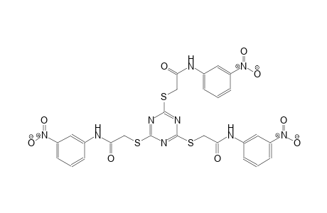 acetamide, 2-[[4,6-bis[[2-[(3-nitrophenyl)amino]-2-oxoethyl]thio]-1,3,5-triazin-2-yl]thio]-N-(3-nitrophenyl)-