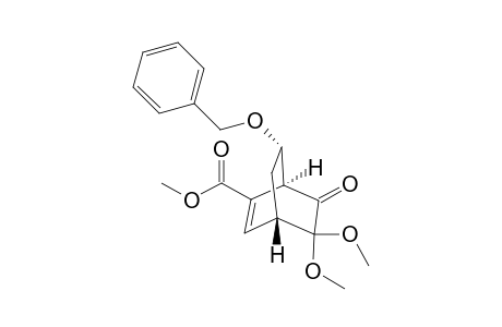 Methyl (1S*,4S*,7S*)-7-(benzyloxy)-3,3-trimethoxy-2-oxobicyclo[2.2.2]oct-5-en-6-carboxylate