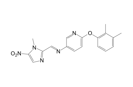 5-{[(1-methyl-5-nitroimidazol-2-yl)methylene]amino}-2-[(2,3-xylyl)oxy]pyridine