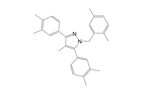 1-(2,5-dimethylbenzyl)-3,5-bis(3,4-dimethylphenyl)-4-methyl-1H-pyrazole