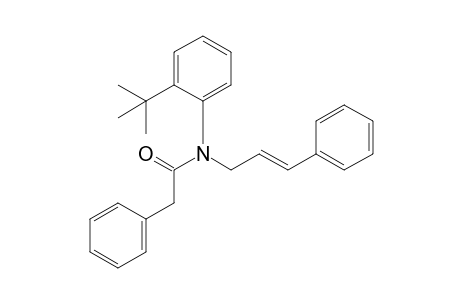 N-(2-tert-Butylphenyl)-2-phenyl-N-(3-phenyl-2-propenyl)acetamide