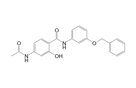 4-Acetamido-N-[(3-benzyloxy)phenyl]salicylamide