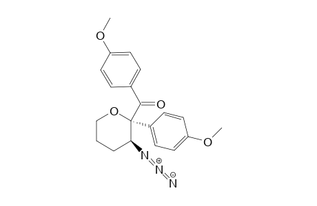 ((2R,3S)-3-azido-2-(4-methoxyphenyl)tetrahydro-2H-pyran-2-yl)(4-methoxyphenyl)methanone