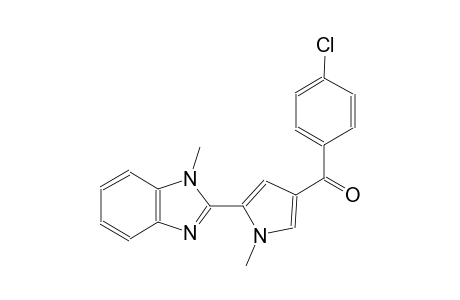 (4-chlorophenyl)[1-methyl-5-(1-methyl-1H-benzimidazol-2-yl)-1H-pyrrol-3-yl]methanone
