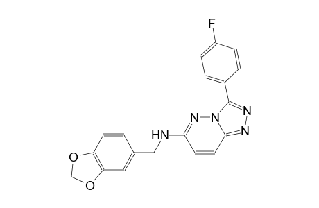 [1,2,4]triazolo[4,3-b]pyridazin-6-amine, N-(1,3-benzodioxol-5-ylmethyl)-3-(4-fluorophenyl)-