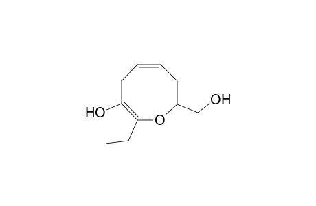 (2R,8R)-2-Ethyl-8-(hydroxymethyl)-7,8-dihydro-4H-oxocin-3-ol