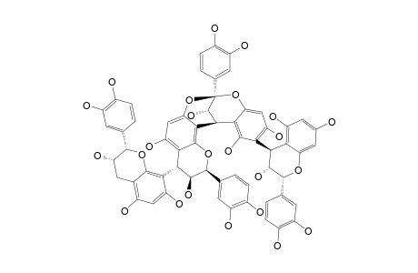 PAVETANNIN-C1;EPICATECHIN-(4-BETA->6)-EPICATECHIN-(4-BETA->8,2-BETA->O->7)-EPICATECHIN-(4-BETA->8)-EPICATECHIN