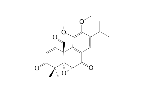 TAXUSABIETANE-B;11,12-DIMETHOXY-3,7-DIOXO-5-ALPHA,6-ALPHA-EPOXYABIETA-1,8,11,13-TETRAEN-20-AL