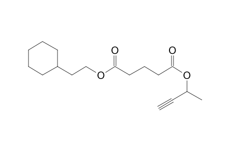 Glutaric acid, 2-(cyclohexyl)ethyl but-3-yn-2-yl ester