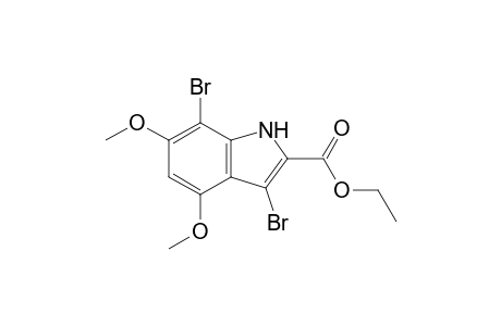 Ethyl 3,7-dibromo-4,6-dimethoxyindole-2-carboxylate