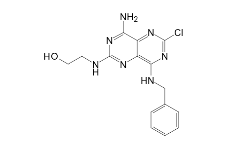 2-[[8-amino-2-chloro-4-[(phenylmethyl)amino]-6-pyrimido[5,4-d]pyrimidinyl]amino]ethanol