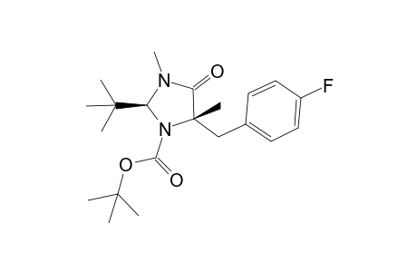 (2S,5S)-1-tert-Butyloxycarbonyl-2-tert-butyl-3,5-dimethyl-5-(4'-fluorobenzyl)imidazolidin-4-one
