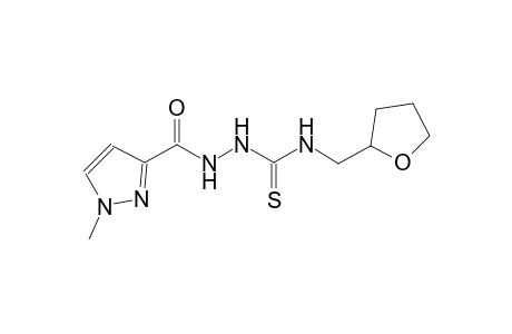 2-[(1-methyl-1H-pyrazol-3-yl)carbonyl]-N-(tetrahydro-2-furanylmethyl)hydrazinecarbothioamide