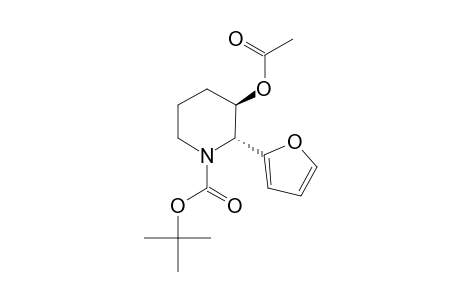 (-)-TERT.-BUTYL-3-(ACETYLOXY)-2-(FURAN-2-YL)-PIPERIDINE-1-CARBOXYLATE