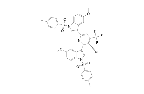 3-CYANO-4-TRIFLUOROMETHYL-2,6-BIS-[3'-(N-TOLUENESULFONYL-5'-METHOXYINDOLYL)]-PYRIDINE