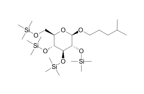 (2R,3S,4S,5R,6R)-2-(Hydroxymethyl)-6-(4-methylpentoxy)oxane-3,4,5-triol, 4tms