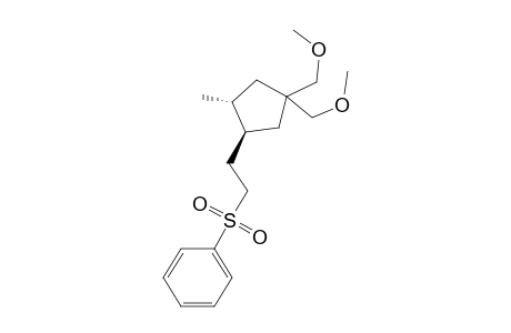 rac-1-(2-((1S,2R)-4,4-Bis(methoxymethyl)-2-methylcyclopentyl)ethylsulfonyl)benzene