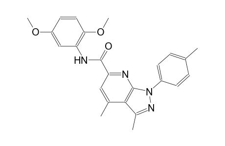 1H-pyrazolo[3,4-b]pyridine-6-carboxamide, N-(2,5-dimethoxyphenyl)-3,4-dimethyl-1-(4-methylphenyl)-