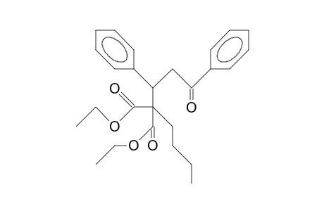 2-(1,3-Diphenyl-3-oxopropyl)-2-hexyl-malonic acid, diethyl ester