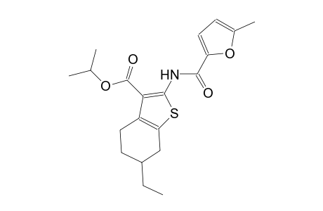 isopropyl 6-ethyl-2-[(5-methyl-2-furoyl)amino]-4,5,6,7-tetrahydro-1-benzothiophene-3-carboxylate