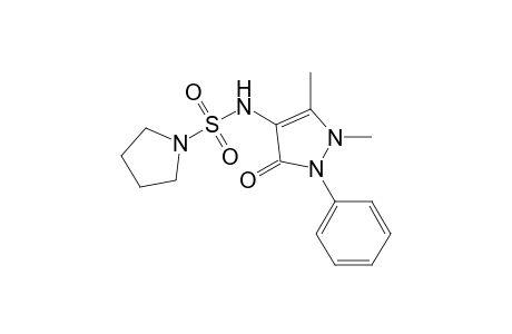N-(1,5-dimethyl-3-oxidanylidene-2-phenyl-pyrazol-4-yl)pyrrolidine-1-sulfonamide