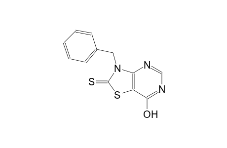 thiazolo[4,5-d]pyrimidine-2(3H)-thione, 7-hydroxy-3-(phenylmethyl)-