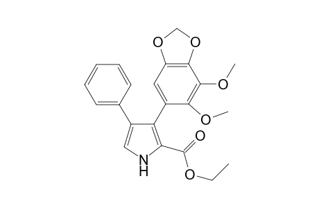 Ethyl 3-(6,7-Dimethoxy-2H-1,3-benzodioxol-5-yl)-4-phenyl-1H-pyrrole-2-carboxylate