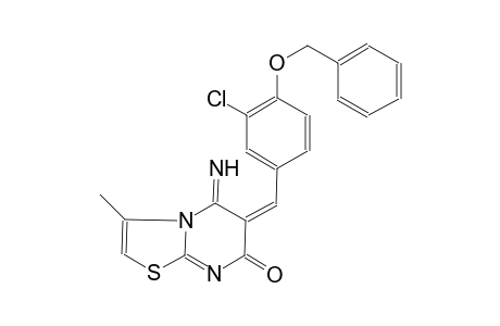 (6E)-6-[4-(benzyloxy)-3-chlorobenzylidene]-5-imino-3-methyl-5,6-dihydro-7H-[1,3]thiazolo[3,2-a]pyrimidin-7-one