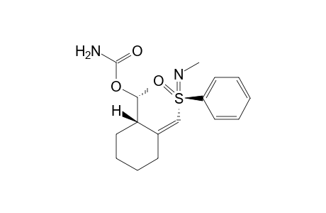 (R)-1-((1S,Z)-2-{[(R)-N-Methylphenylsulfonimidoyl]methylene}-cyclohexyl)ethyl Carbamate