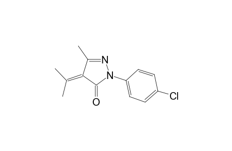2-(4-chlorophenyl)-4-isopropylidene-5-methyl-2-pyrazolin-3-one