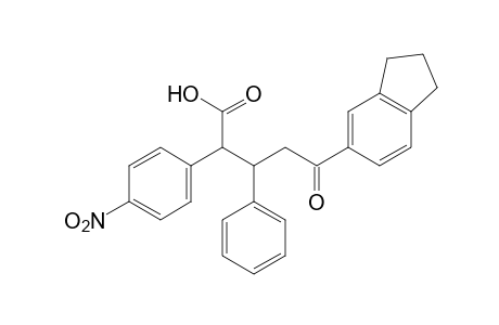 alpha-(p-nitrophenyl)-gamma-oxo-beta-phenyl-5-indanvaleric acid