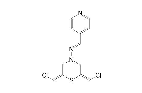 (2E,6E)-Bis(chloromethylidene)-N-[(E)-(pyridin-4-yl)methylidenethiomorpholin-4-amine